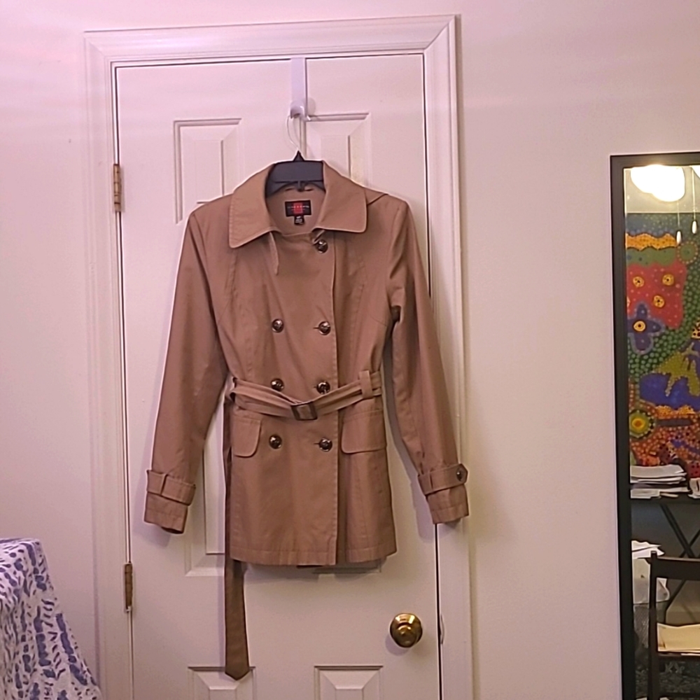 Water Resistant Hooded Rain Jacket with liner